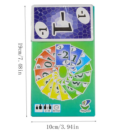 [006] Jeux de cartes Fête des tables pour toute la famille Deck Box Wit Jeux de collection soci