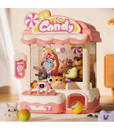 [33976-Blue] Mini Machine à griffes pour enfants, jouets, jeu à pièces de monnaie, prix de bric