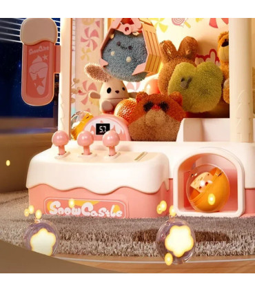 [33976-Blue] Mini Machine à griffes pour enfants, jouets, jeu à pièces de monnaie, prix de bric