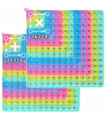 [2 IN 1] Jeu de Multiplication pour enfants, Table d\'addition, cartes Flash mathématiques, joue