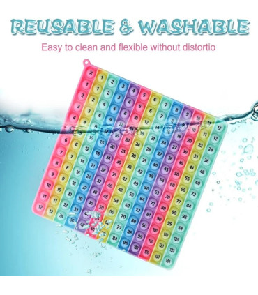 [2 IN 1] Jeu de Multiplication pour enfants, Table d\'addition, cartes Flash mathématiques, joue