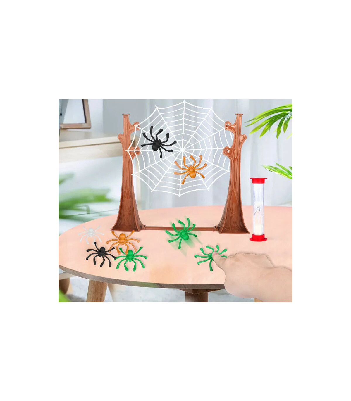 [XL11701A] Jeu d\'araignée rebondissante pour enfants, jouets amusants pour fête de famille, ara