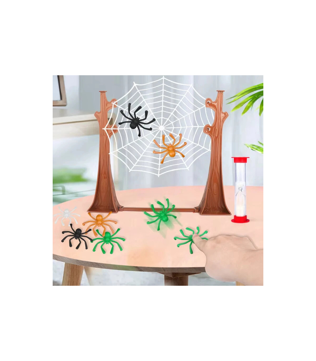 [XL11701A] Jeu d\'araignée rebondissante pour enfants, jouets amusants pour fête de famille, ara