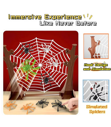 [XL11701A] Jeu d\'araignée rebondissante pour enfants, jouets amusants pour fête de famille, ara