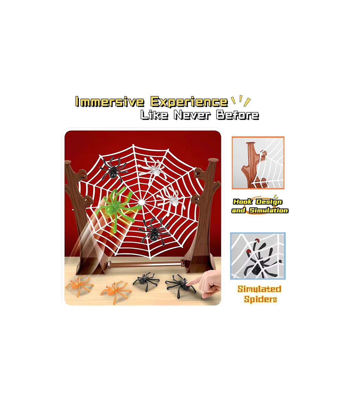 [XL11701A] Jeu d\'araignée rebondissante pour enfants, jouets amusants pour fête de famille, ara