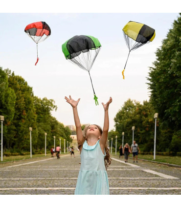[J] Jouets de parachute créatifs et amusants pour lancer à la main, activités de plein air, jeu