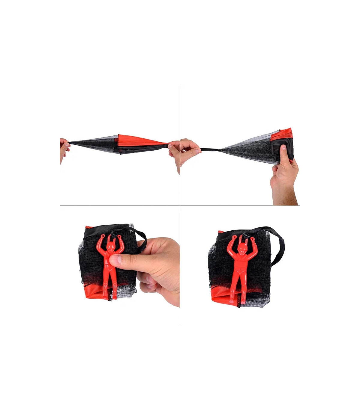 [H] Jouets de parachute créatifs et amusants pour lancer à la main, activités de plein air, jeu