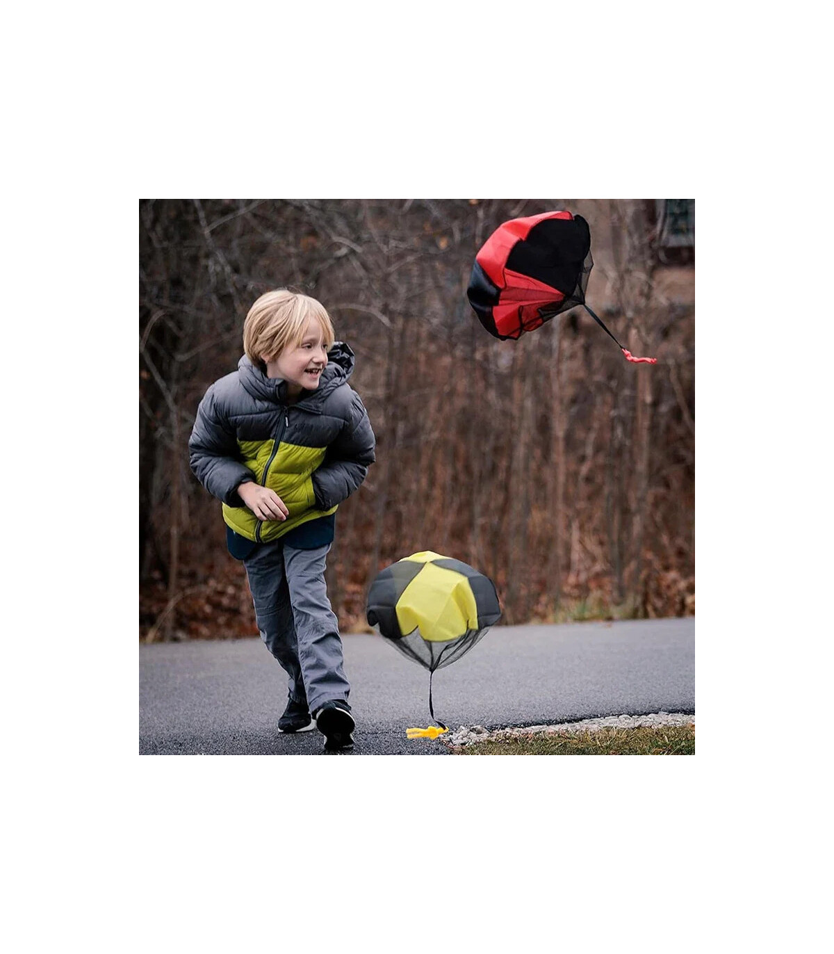 [H] Jouets de parachute créatifs et amusants pour lancer à la main, activités de plein air, jeu
