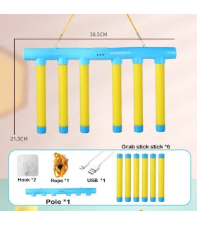 [YELLOW] Défi chute de bâtons jeu enfants bâton attraper jouet formation capacité de réaction é