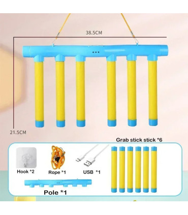 [YELLOW] Défi chute de bâtons jeu enfants bâton attraper jouet formation capacité de réaction é