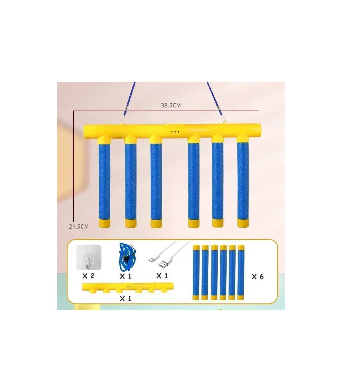 [YELLOW] Défi chute de bâtons jeu enfants bâton attraper jouet formation capacité de réaction é