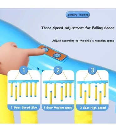 [YELLOW] Défi chute de bâtons jeu enfants bâton attraper jouet formation capacité de réaction é