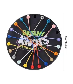 [As shown] Jouets éducatifs de défi de resserrement de corde, nœuds de corde pour enfants, jeu 