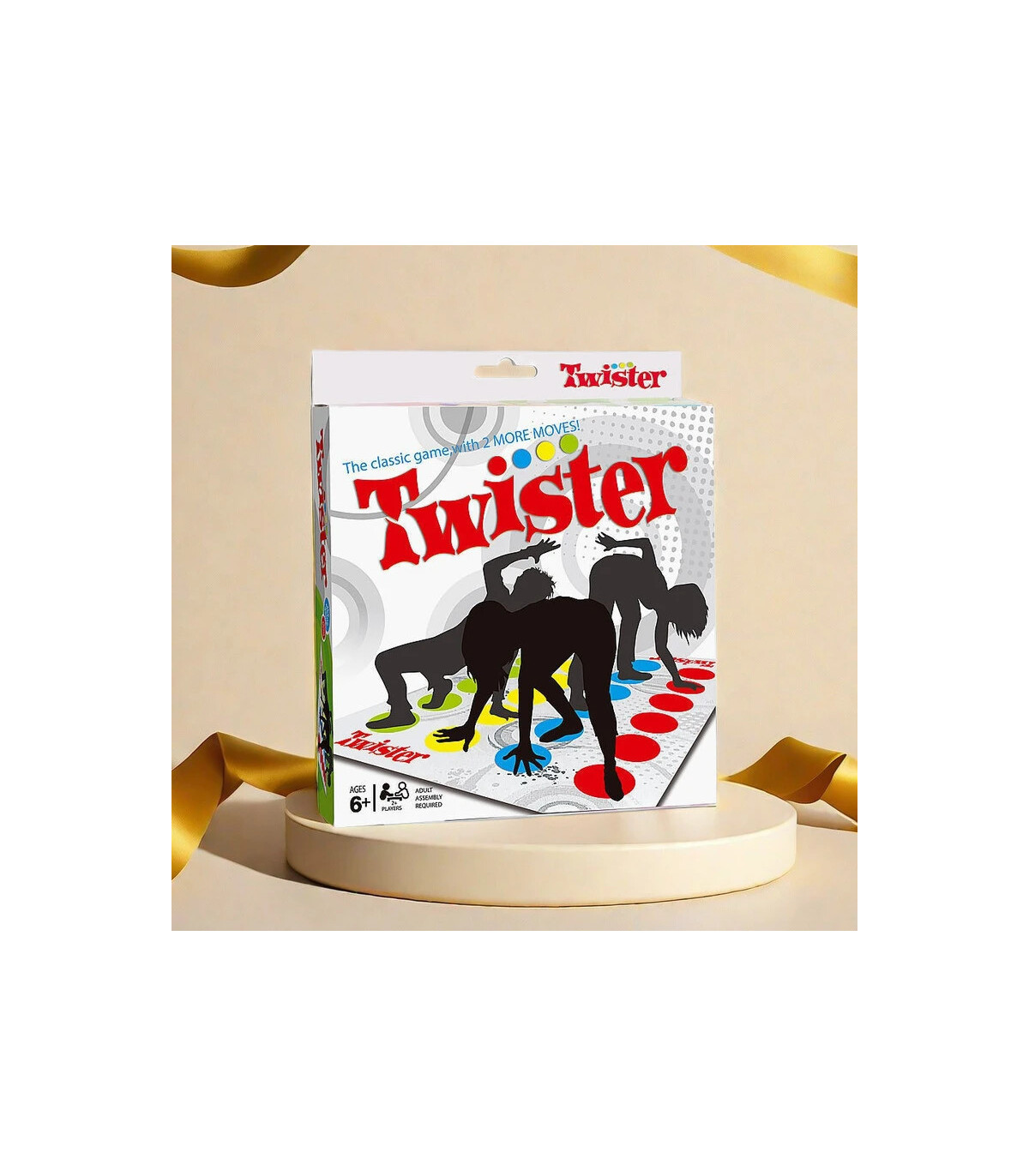 [BLANC] Jeu de fête en famille, jeux Twister, jouets d\'intérieur et d\'extérieur, jeu de torsion