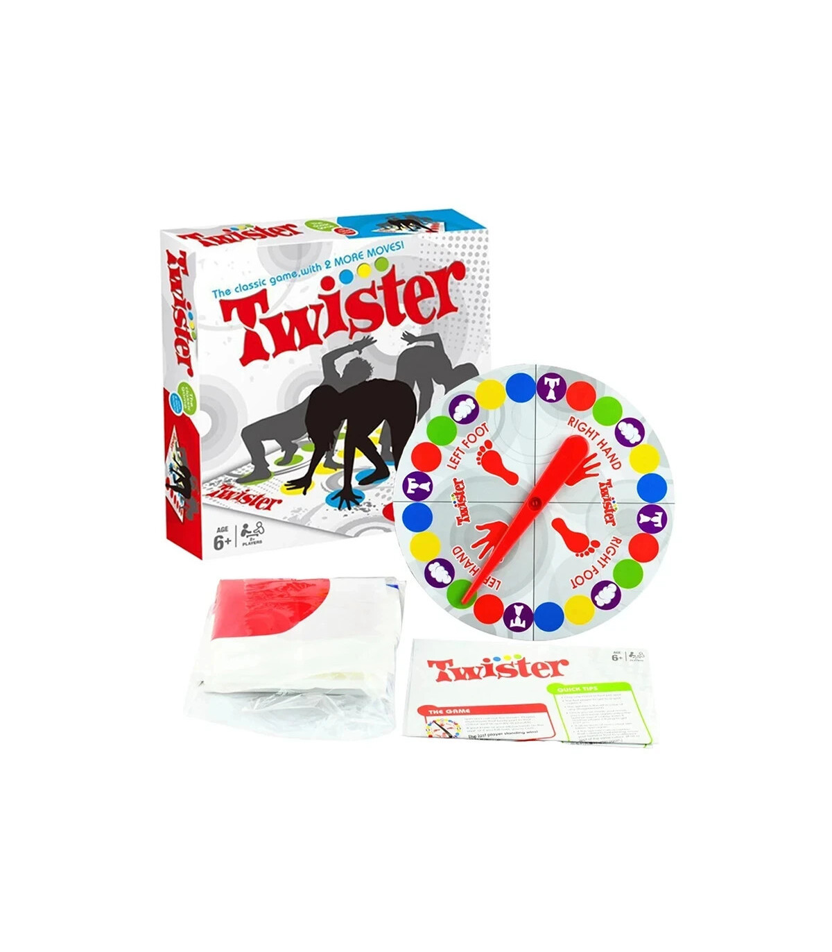 [Multicolore] Jeu de fête en famille, jeux Twister, jouets d\'intérieur et d\'extérieur, jeu de t