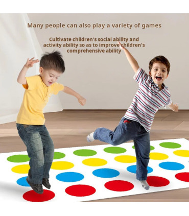 [Multicolore] Jeu de fête en famille, jeux Twister, jouets d\'intérieur et d\'extérieur, jeu de t