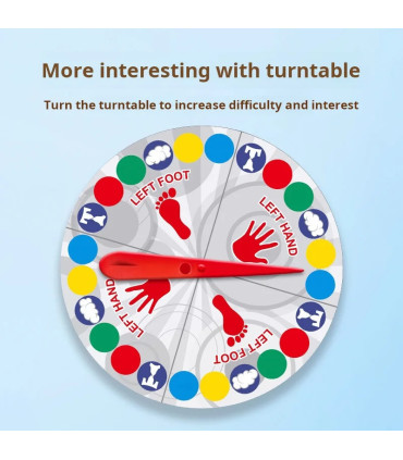 [Multicolore] Jeu de fête en famille, jeux Twister, jouets d\'intérieur et d\'extérieur, jeu de t