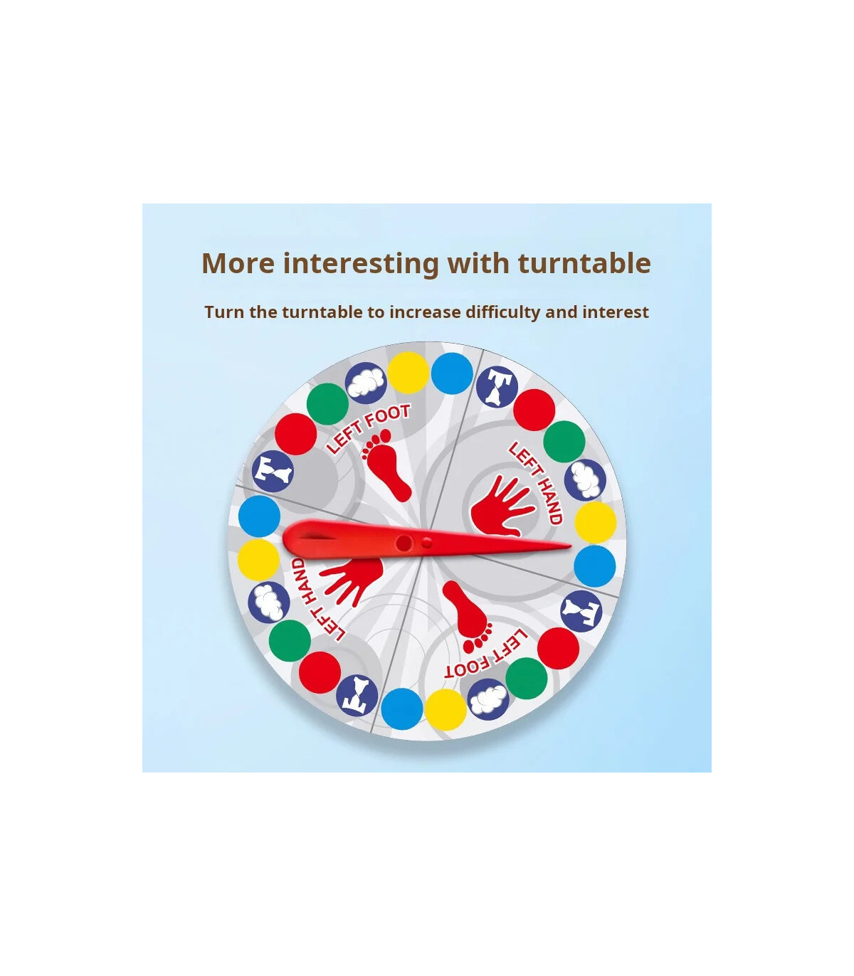 [Multicolore] Jeu de fête en famille, jeux Twister, jouets d\'intérieur et d\'extérieur, jeu de t