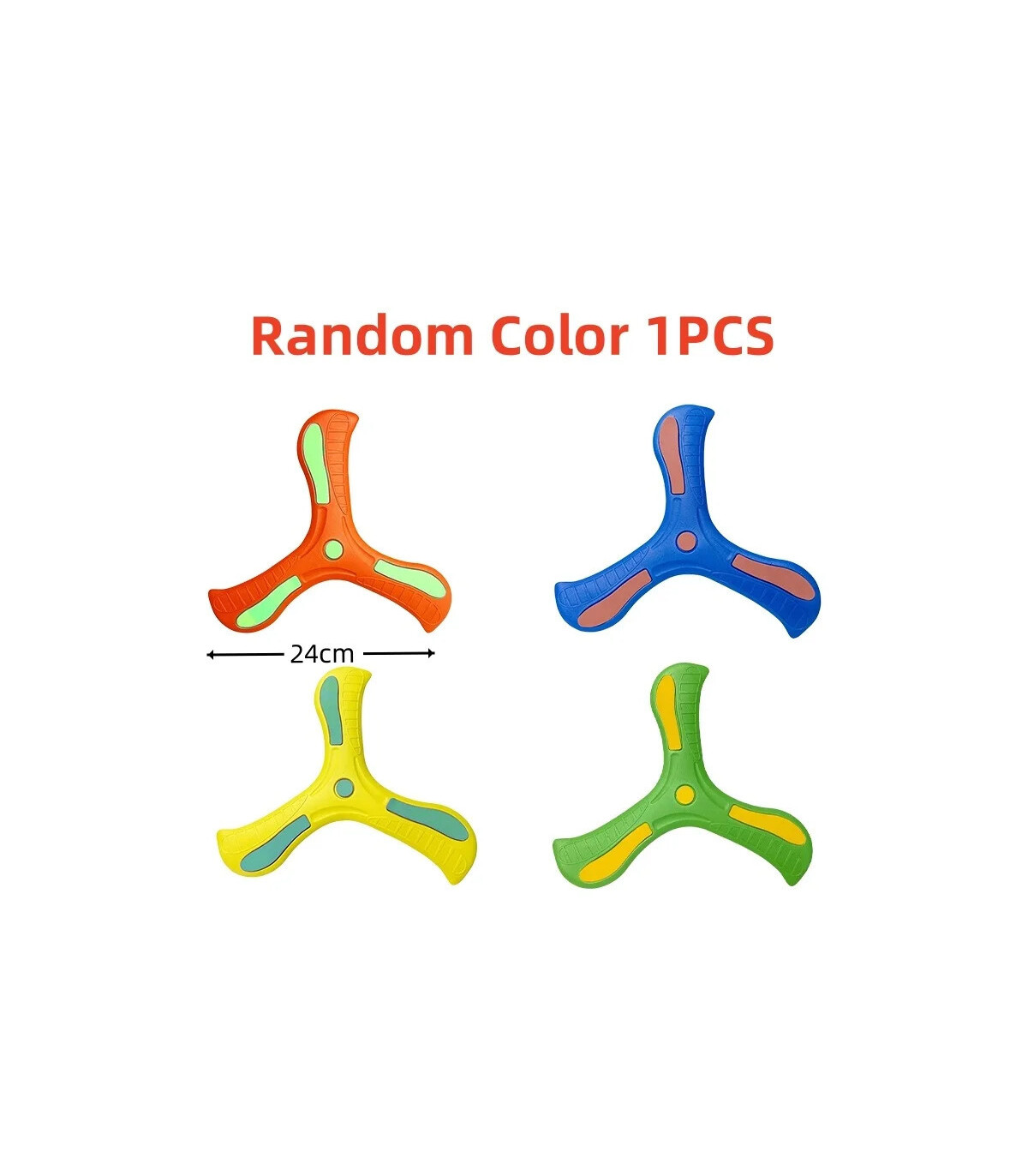 [1Pcs random] Jouet Boomerang doux pour enfants, croix à trois feuilles, disque volant en plein