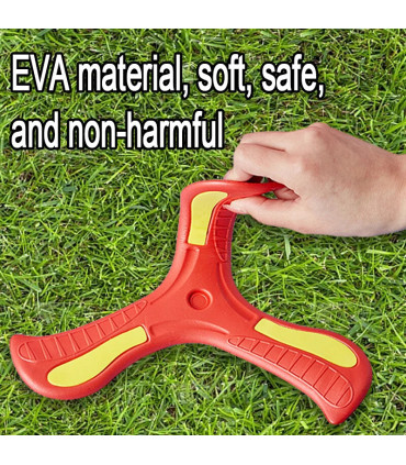 [1Pcs random] Jouet Boomerang doux pour enfants, croix à trois feuilles, disque volant en plein
