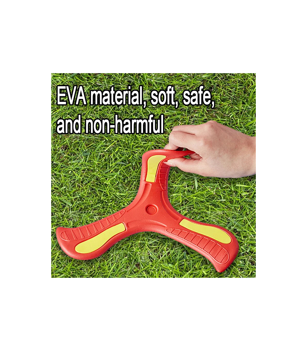 [1Pcs random] Jouet Boomerang doux pour enfants, croix à trois feuilles, disque volant en plein