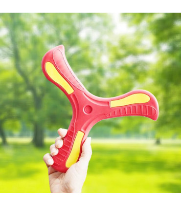 [1Pcs random] Jouet Boomerang doux pour enfants, croix à trois feuilles, disque volant en plein
