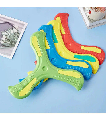 [1Pcs random] Jouet Boomerang doux pour enfants, croix à trois feuilles, disque volant en plein