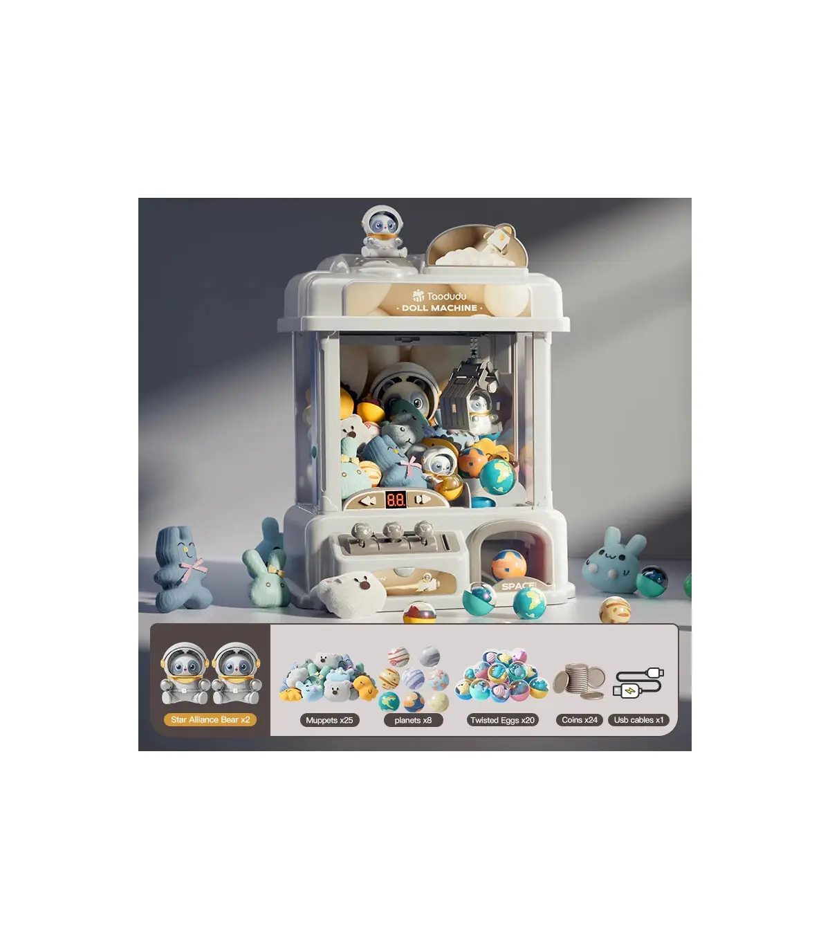 [867CZ2] Machine à griffes télécommandée, machine de jeu de poupée à clip, jouet de poupée