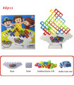 [48 piezas] Rompecabezas Tetra Tower Fun Equilibrio bloques de construcción apilables juego de mesa para niños.