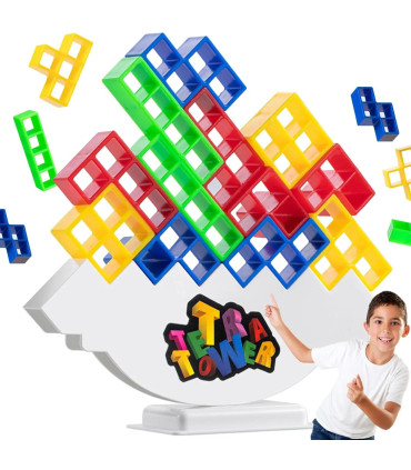 [48 Pcs] Puzzles Tetra Tower Fun Balance blocs de construction empilables jeu de société pour e
