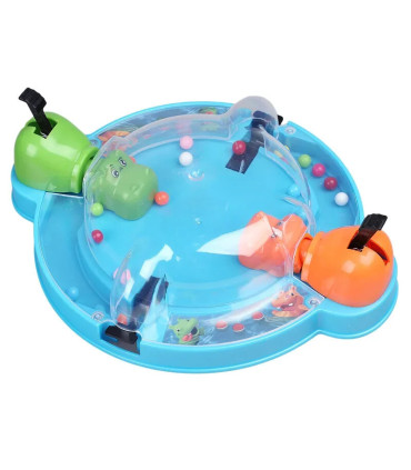 [Bleu] Nouveau jeu de Table d\'alimentation de haricots de grenouille hippopotame multi-joueur j