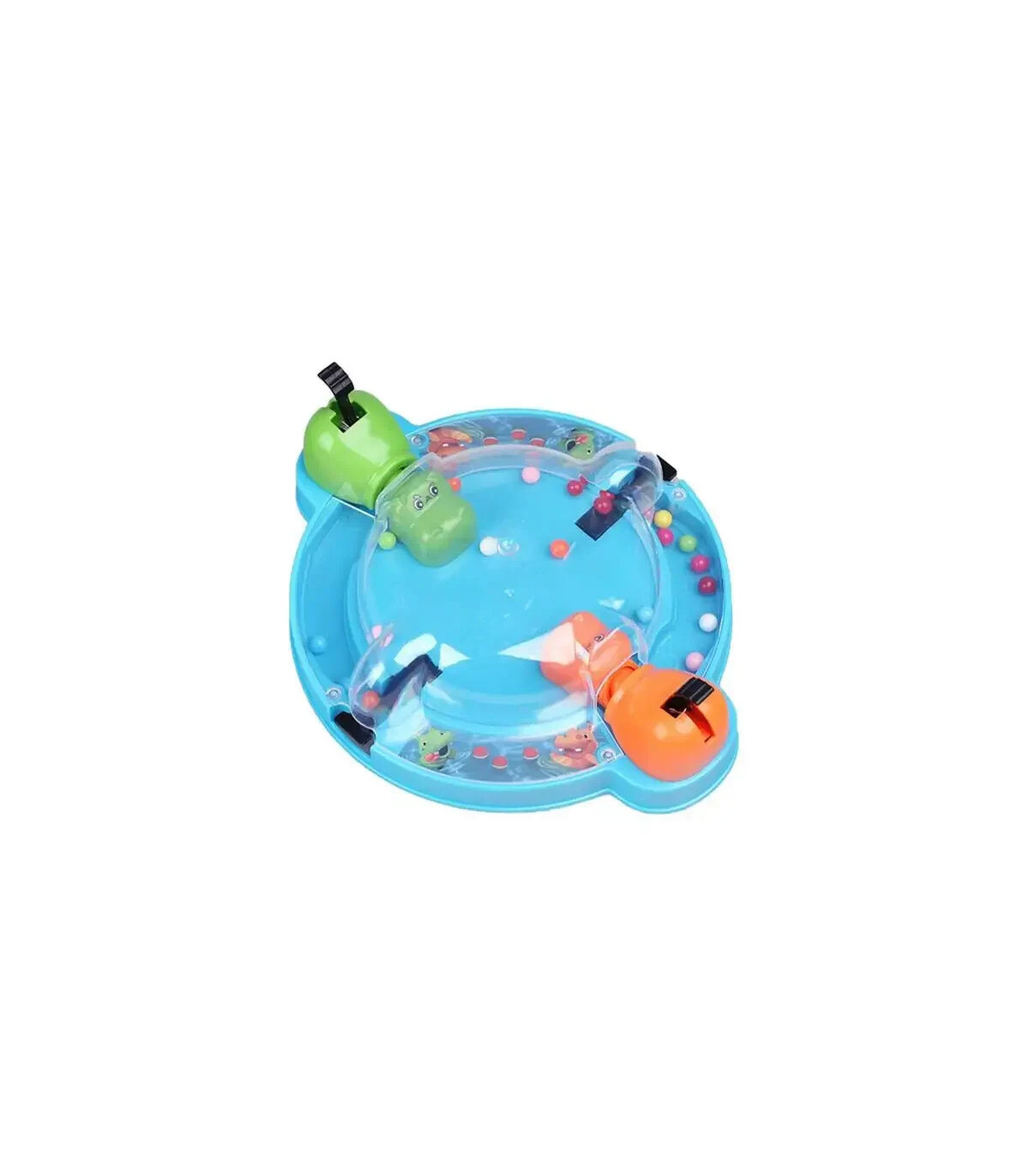 [Bleu] Nouveau jeu de Table d\'alimentation de haricots de grenouille hippopotame multi-joueur j