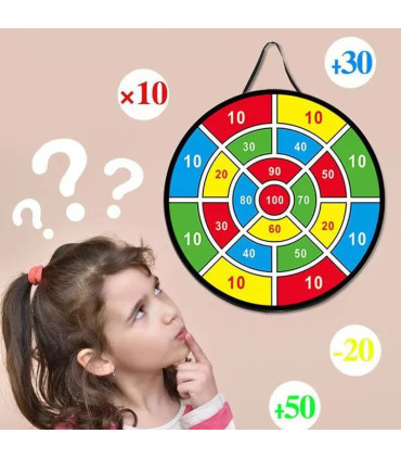 [12 Balls Set] Jeu de fléchettes collants pour enfants, 12 balles, grande taille 66cm, cible in