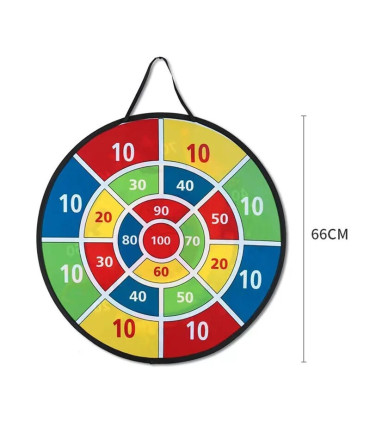 [12 Balls Set] Jeu de fléchettes collants pour enfants, 12 balles, grande taille 66cm, cible in