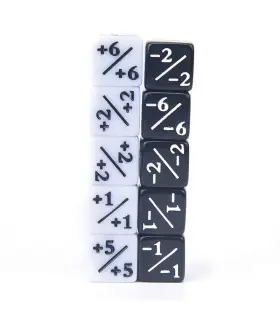 [10pcs] Compteur de dés 5 positions 5 négatifs, 10 pièces, utilisé pour les jeux de Table, dés 