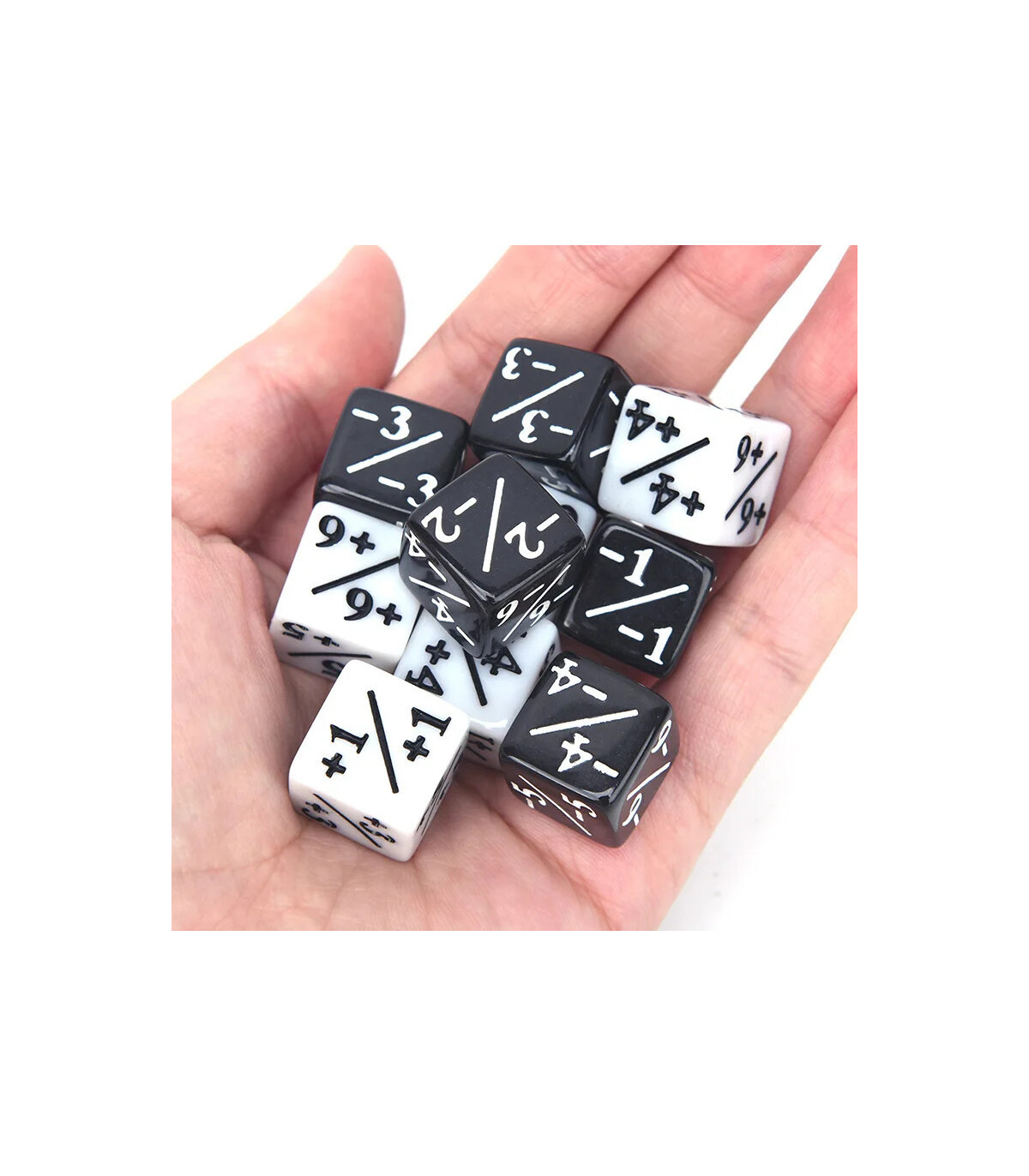 [10pcs] Compteur de dés 5 positions 5 négatifs, 10 pièces, utilisé pour les jeux de Table, dés 