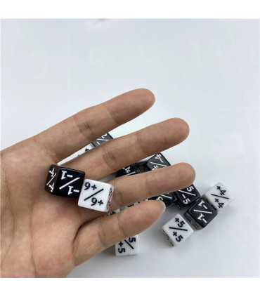 [10pcs] Compteur de dés 5 positions 5 négatifs, 10 pièces, utilisé pour les jeux de Table, dés 