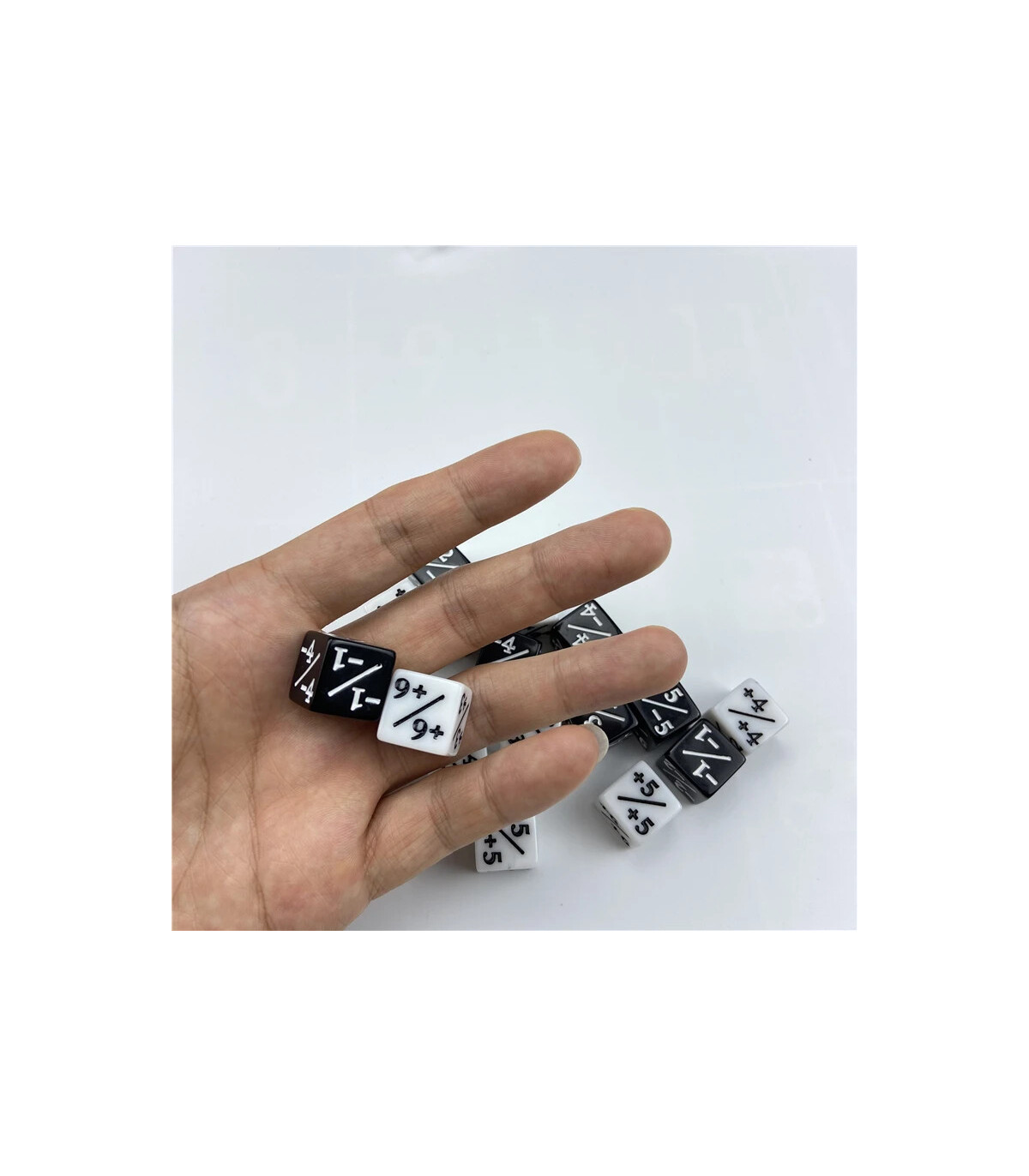 [10pcs] Compteur de dés 5 positions 5 négatifs, 10 pièces, utilisé pour les jeux de Table, dés 