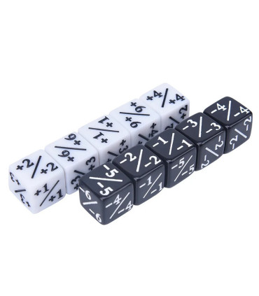 [10pcs] Compteur de dés 5 positions 5 négatifs, 10 pièces, utilisé pour les jeux de Table, dés 