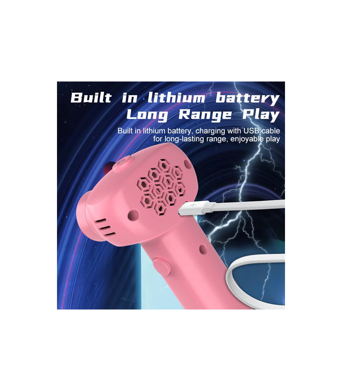 [Green] Jouet de lanceur de corde de propulseur de corde d\'hélice électrique amusant sans batte