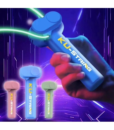 [Pink] Jouet de lanceur de corde de propulseur de corde d\'hélice électrique amusant sans batter