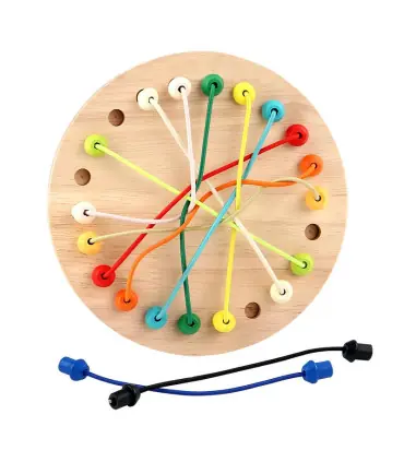 [NB185C3] Jeu de déverrouillage d\'anneau en bois, jouet de Puzzle classique d\'évasion d\'anneau 