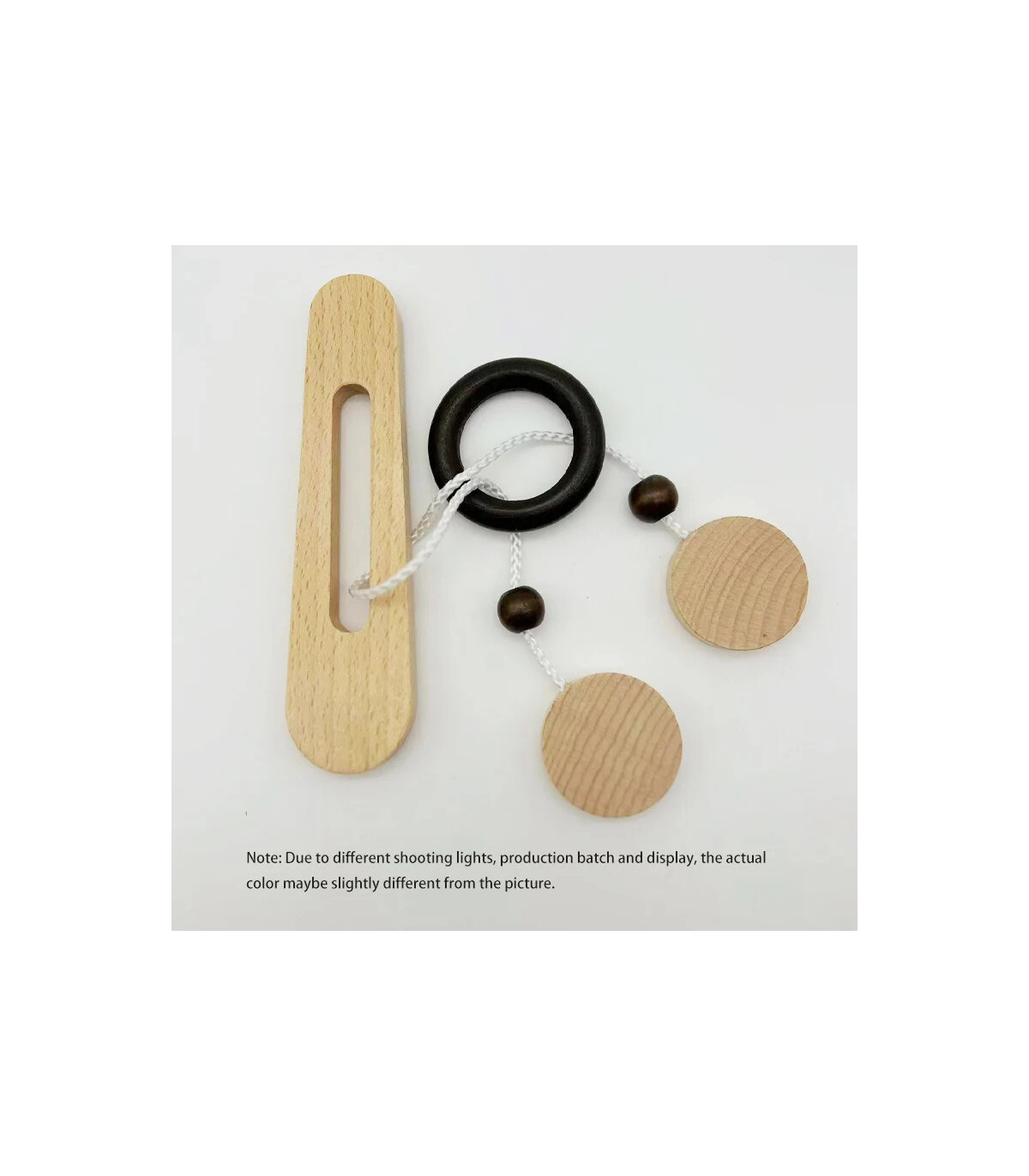 [NB185C3] Jeu de déverrouillage d\'anneau en bois, jouet de Puzzle classique d\'évasion d\'anneau 