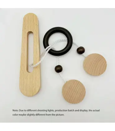 [NB165C1] Jeu de déverrouillage d\'anneau en bois, jouet de Puzzle classique d\'évasion d\'anneau 