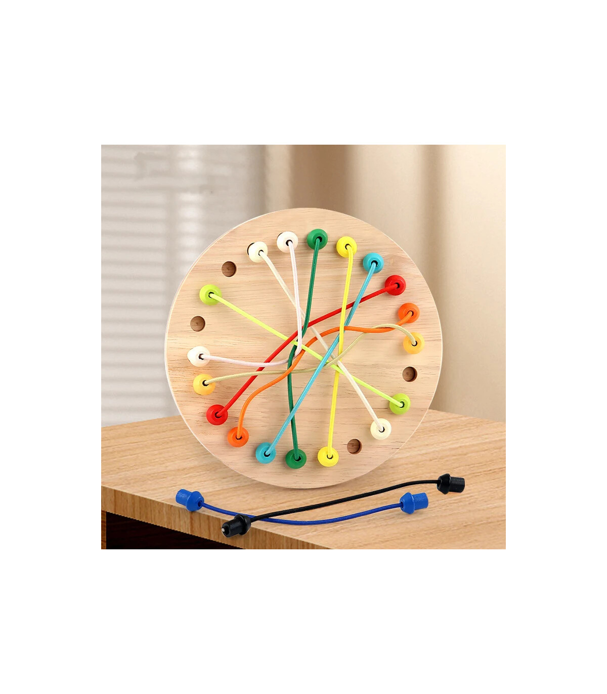 [NB165C1] Jeu de déverrouillage d\'anneau en bois, jouet de Puzzle classique d\'évasion d\'anneau 