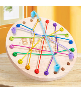 [NB220C2] Jeu de déverrouillage d\'anneau en bois, jouet de Puzzle classique d\'évasion d\'anneau 