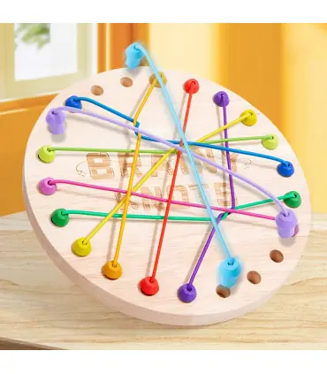 [NB220C2] Jeu de déverrouillage d\'anneau en bois, jouet de Puzzle classique d\'évasion d\'anneau 