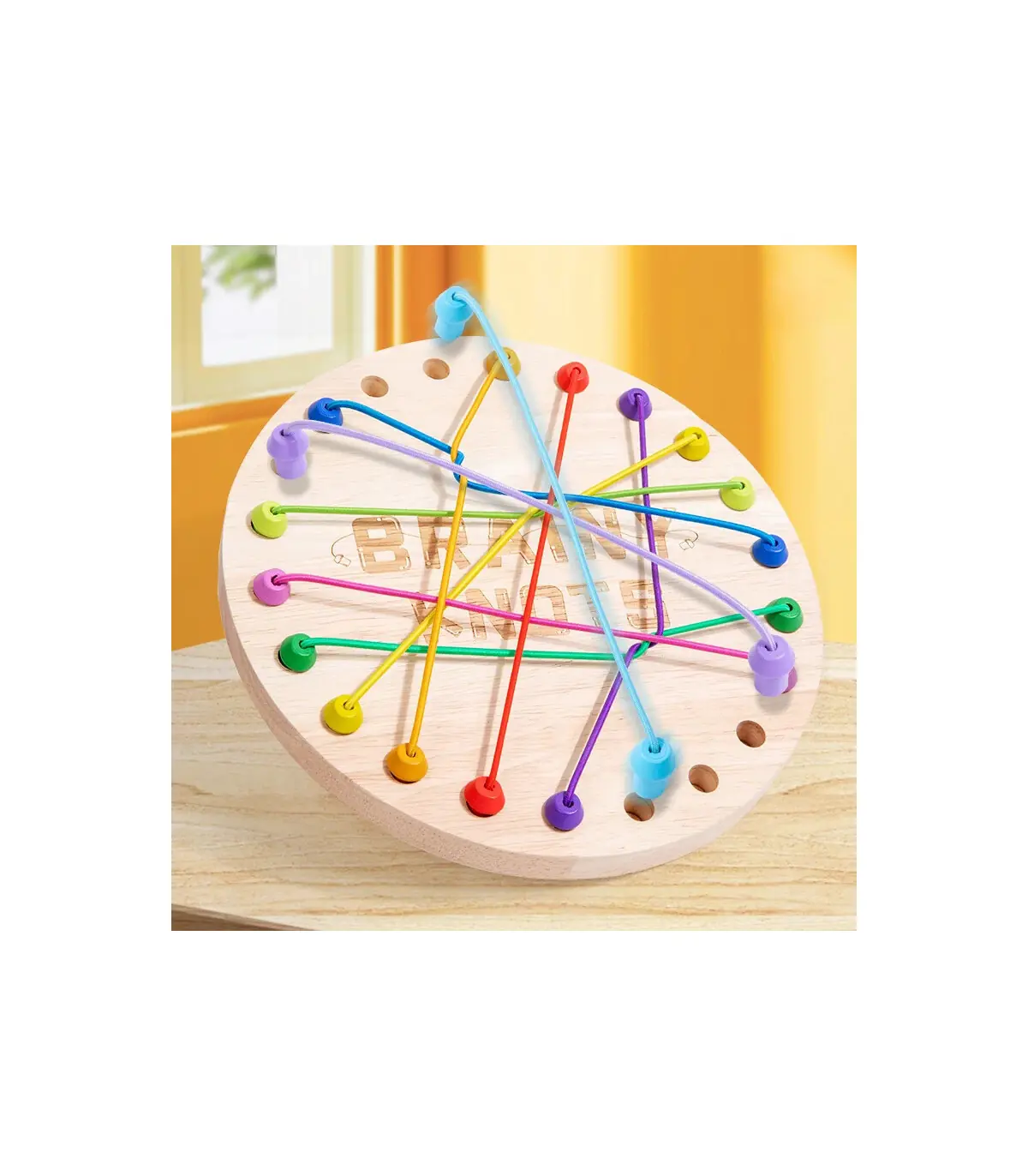 [NB220C2] Jeu de déverrouillage d\'anneau en bois, jouet de Puzzle classique d\'évasion d\'anneau 