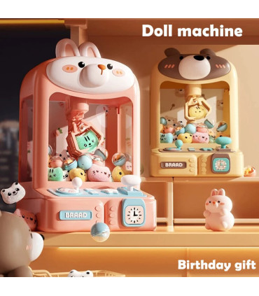 [Bear 10 Dolls] Mini jouets Machine à griffes jouets pour enfants jeu à commande automatique Ma
