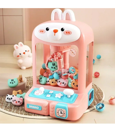 [Rabbit 10 Dolls] Mini jouets Machine à griffes jouets pour enfants jeu à commande automatique 